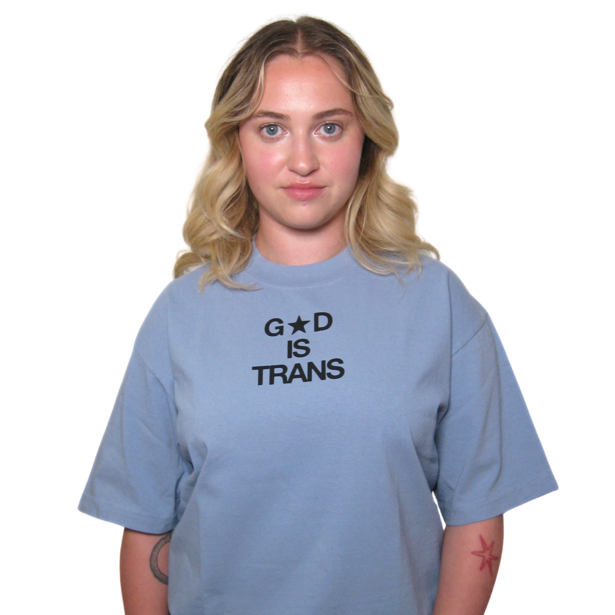 God is Trans - Oversized Baggy Tee
